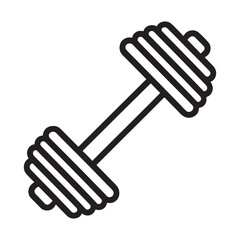 Weightlifting Dumbbell Silhouette for Strength Training and Healthy Lifestyle
