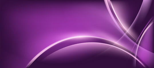 Minimal luxury branding design with gloiwng curve lines and purple gradient for cosmetic background