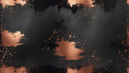 Abstract Rose Gold And Black Grunge Texture Background