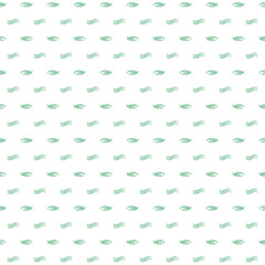 Illustration of a pattern featuring fish and ripples in the sea. Background swatch support, green / 海の魚とさざ波のパターンイラスト 背景素材 スウォッチ対応 緑 グリーン