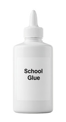 Isolated School Glue Bottle on Transparent Background Illustration