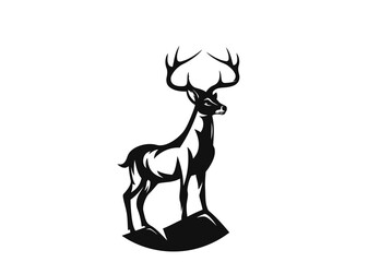 deer silhouette vector