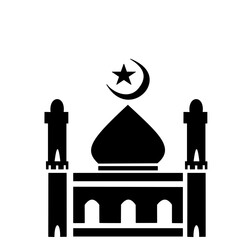 Silhouette of mosque icon