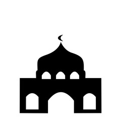 Silhouette of mosque icon