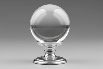 A crystal ball showing future dividend compounding over years