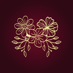 Flowers trendy artwork ravishing abstract vector illustration colorful applicable design