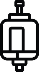 Obraz premium Electric motor vector icon