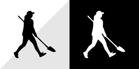 silhouette of people with their daily activities