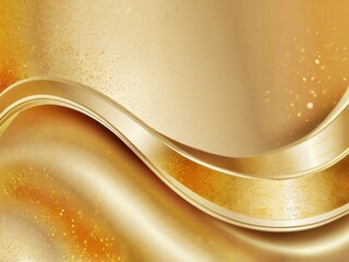 abstract background with golden wave