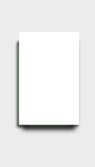 Vertical mockup template with blank card paper space