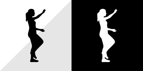 silhouette of people with their daily activities