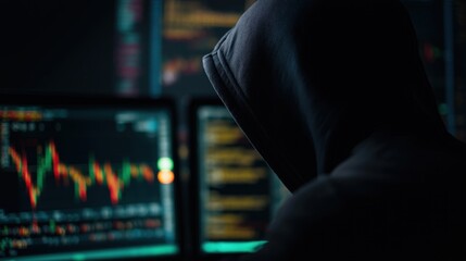 Mysterious Hooded Figure in Dark Environment