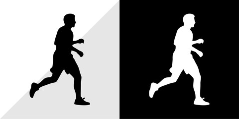 silhouette of people with their daily activities