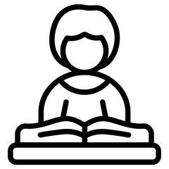 Mentor knowledge Line Icon