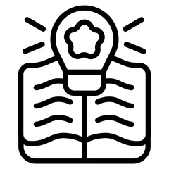 Mentor knowledge Line Icon