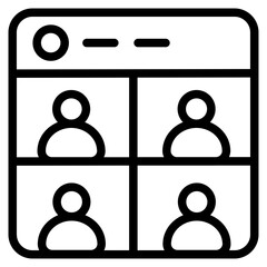 Mentor meeting Line Icon