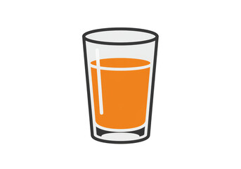 Juice in Glass Illustration Fresh Orange Liquid Transparent