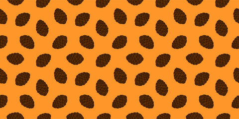 Pine Nut Doodle Pattern background. Pine Nut pattern Background.  doodle pine pattern background.