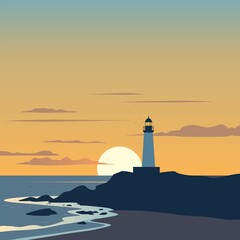 lighthouse on the coast