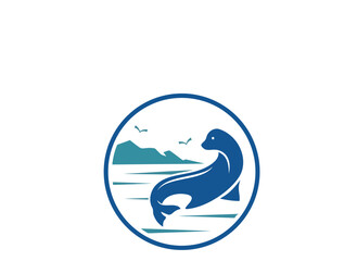 vector illustration of a whale