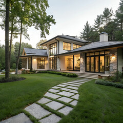 Naklejka premium a beautiful desin house