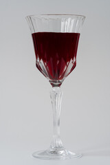 red wine in glass