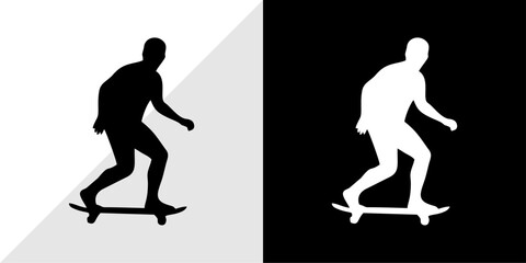 Skateboarding Silhouette Action Sports Graphics