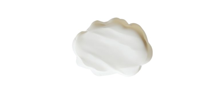 A speech bubble on white background - Powered by Adobe