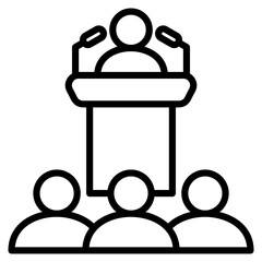 Conference line icon