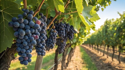 Fototapeta premium grapes on the vine
