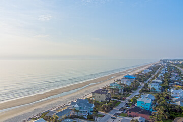 Obraz premium Aerial view of New Smyrna Beach