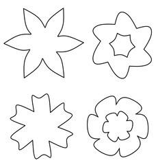 Obraz premium Abstract Vector of Blooming Flower Elements