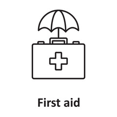 First aid :Vector Icon which can easily modify or edit