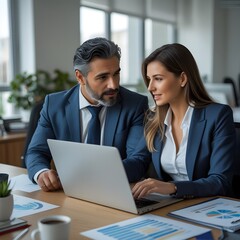 business people working together