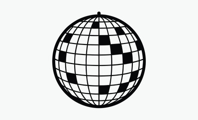 Disco Ball Silhouette Icon