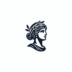 Ancient greek lady logo