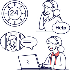 business people working together