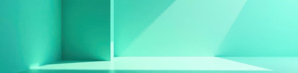 Abstract teal white gradient, minimalist office interior, geometric shapes , office, sophisticated, corporate