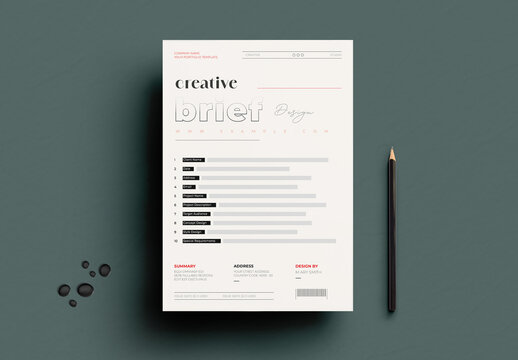 Creative Project Brief Template for Teams and Clients