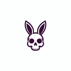 Skull rabbit logo