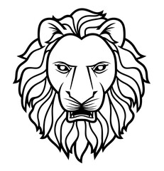 lion head vector