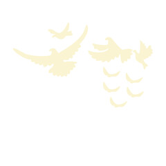 Flying bird silhouette vector