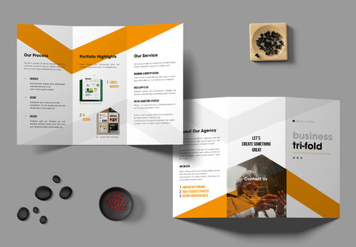 Tri Fold Brochure Template for Marketing and Business