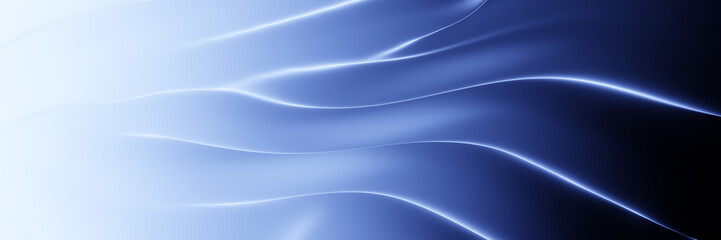 Abstract wave. Gradient blue background.