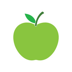 green apple isolated on white