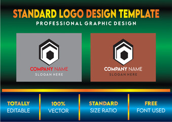 STANDARD LOGO DESIGN TEMPLATE FOR COMPANIES, 100% editable and great size