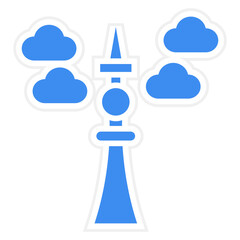 Fernsehturm Berlin Icon Style © designing ocean