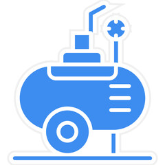 Compressed Air As A Service Icon Style