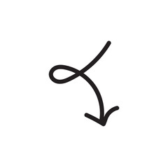 Presentation Hand-Drawn Arrow - Slide Emphasis