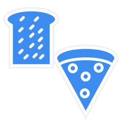 Cheese Bread Icon Style